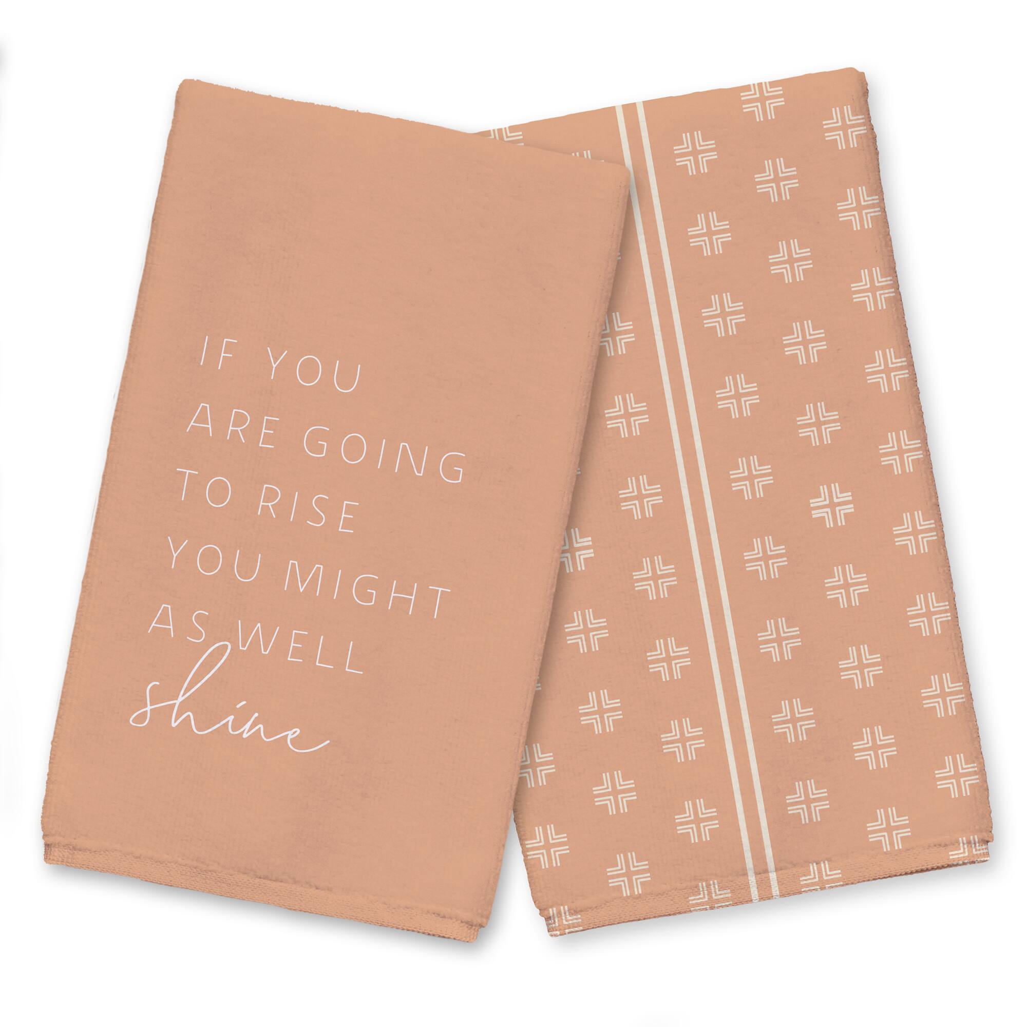 Might As Well Shine Tea Towel Set